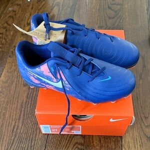 Nike Kids Royal Blue and Pink Athletic Sneakers